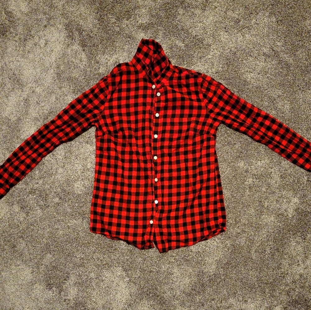J Crew Plaid Button Up Shirt